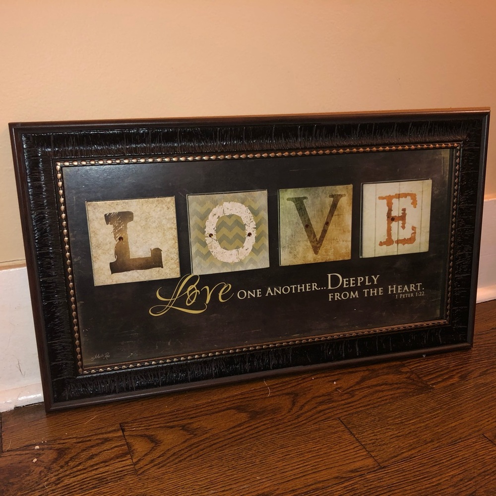 LOVE bible verse wall decor